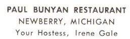 Paul Bunyan Restaurant - Vintage Postcard